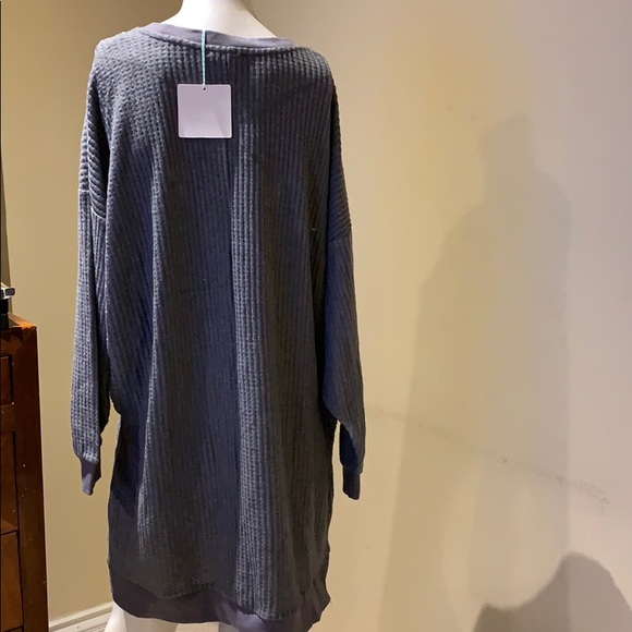 Umgee free sprit boho hippie waffle knit  therma - Picture 3 of 3